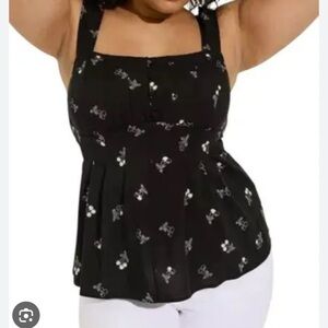 Torrid Black Bustier Tank Top